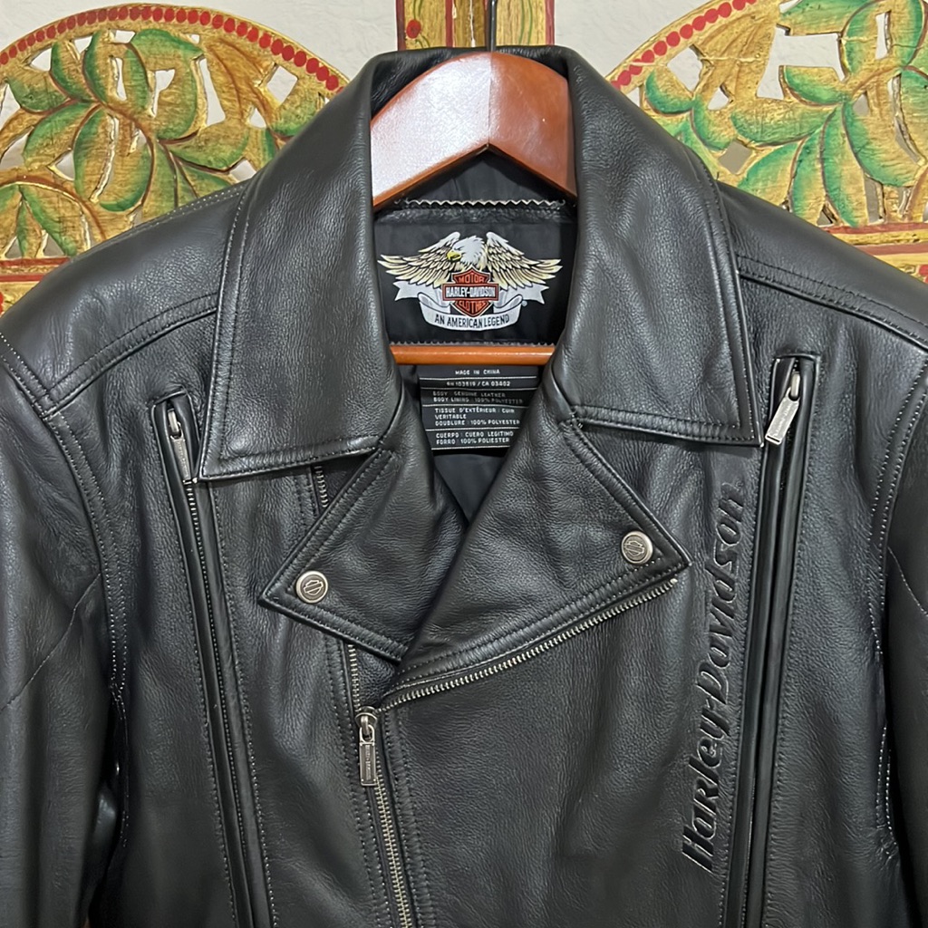 HarleyDavidson Rare 100th Anniversary Leather Riding Jacket